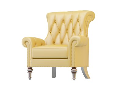 Luxurious armchair isolated clipart