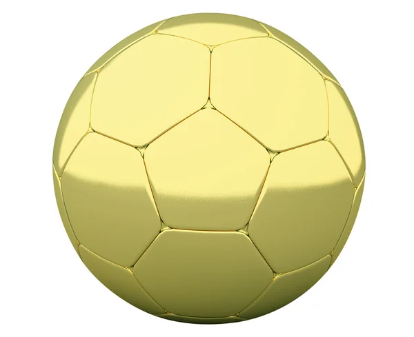Μπάλα ποδοσφαίρου χρυσό — Φωτογραφία Αρχείου