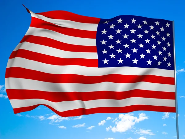 Flagge der Vereinigten Staaten — Stockfoto