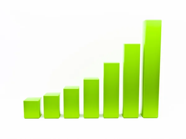3d column chart — Stock Photo, Image