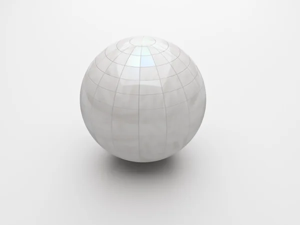 Біла куля — стокове фото