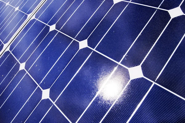 Панелі сонячних батарей деталей — стокове фото