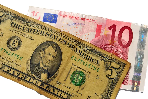 Devisen Euro dollaro — Stockfoto