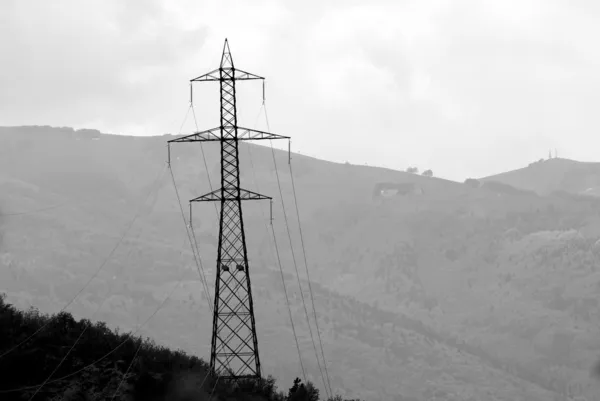 Pilones de electricidad — Foto de Stock