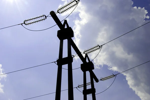 Electrical pole — Stock Photo, Image