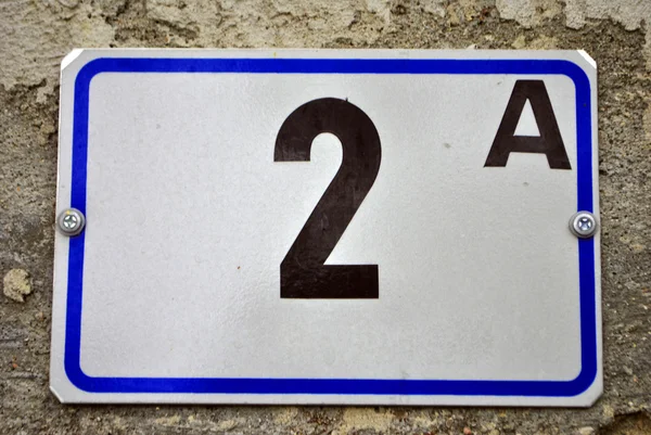 Numer 2 niebieski — Zdjęcie stockowe