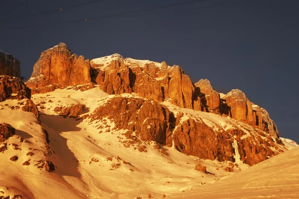 Dolomites in winter — Stockfoto