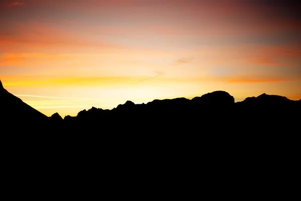 高山の夕焼け — ストック写真