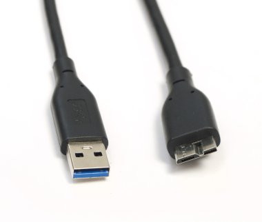 USB 3.0 cable for hard disk clipart