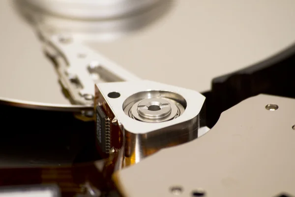 Close up of open hard disk — Stock Photo, Image