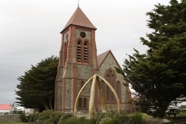 Cathedral in Port Stanley, Falklands clipart