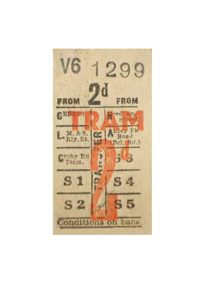 Трамвай квиток . — стокове фото