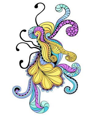 Psychedelic doodle clipart
