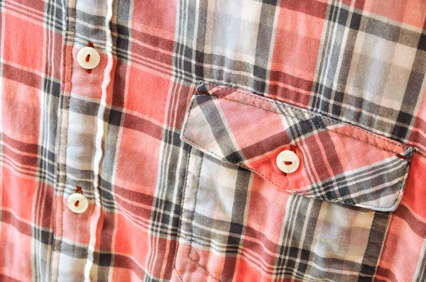 Plaid shirt detail — Stockfoto