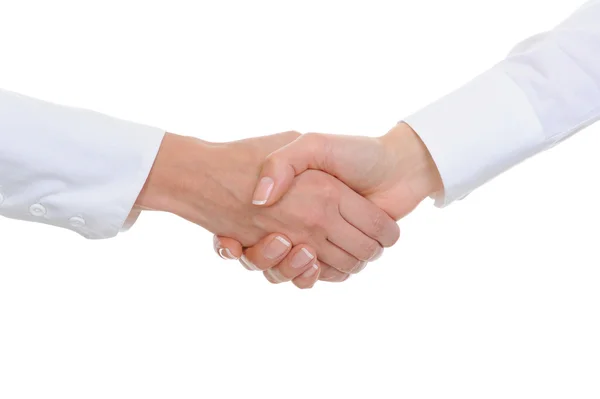Handshake kvinnor affärspartners — Stockfoto