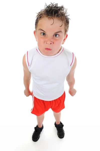 Angry little boy — Stock Photo, Image