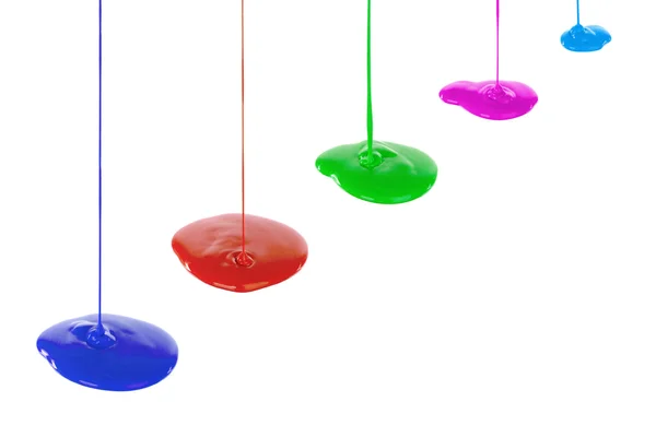 Obraz tekoucí zářivé barvy — Stock fotografie