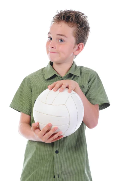 Porträtt av en ung fotbollsspelare — Stockfoto