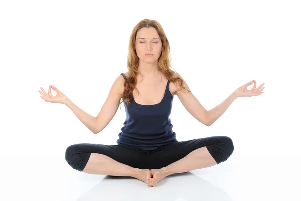 Yoga femeie — Fotografie, imagine de stoc