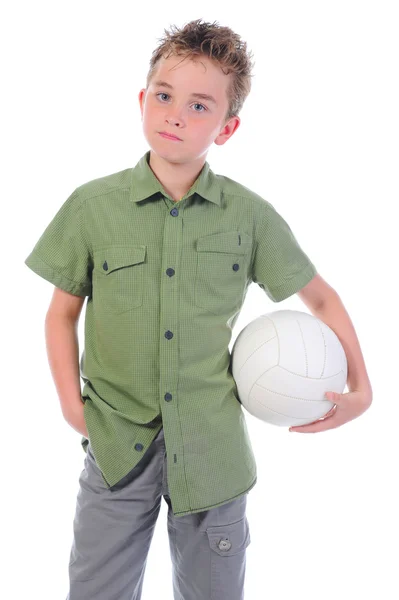 Portrét mladý fotbalista — Stock fotografie