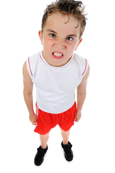 Angry little boy — Stock Photo, Image