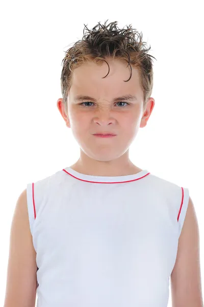 Rozzlobený chlapec — Stock fotografie