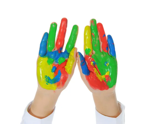 Enfant peint à la main — Photo