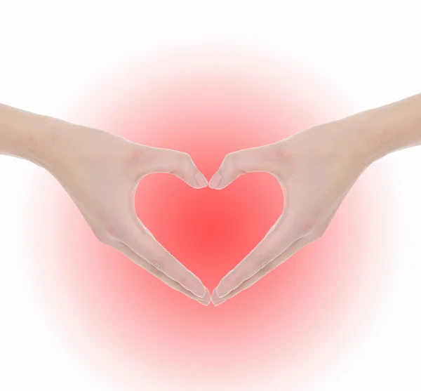Hand make a heart — Stock Photo, Image