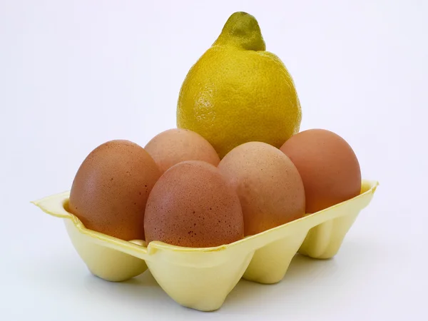 stock image Lemon with Eggs