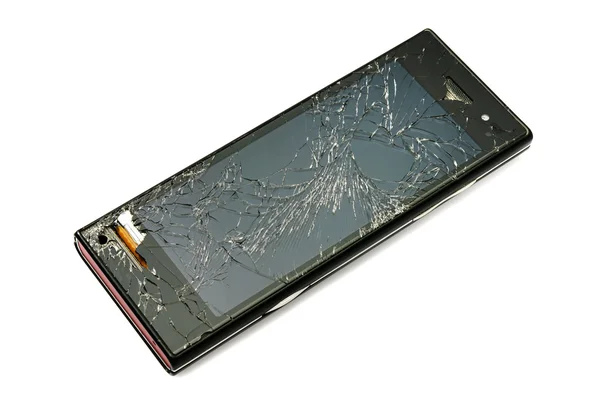 Skadade smart telefon — Stockfoto