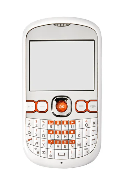 Beyaz akıllı telefon — Stok fotoğraf