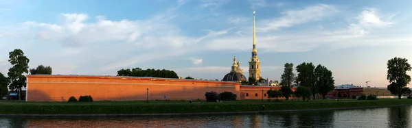 Панорама Петропавловской крепости — стоковое фото