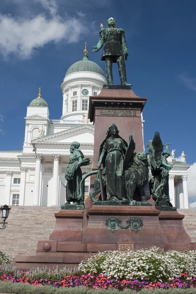 Monument to Alexander II in Helsinki — Stock Photo, Image