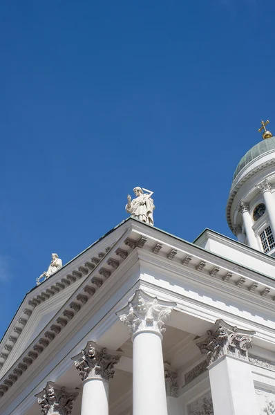 Katedrála fragment v Město Helsinky — Stock fotografie