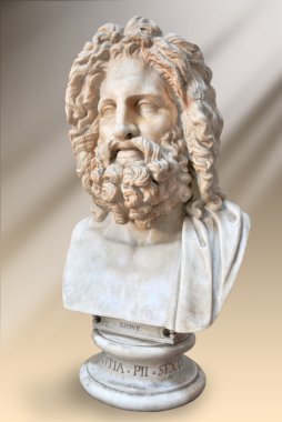 Bust of Zeus, Otricoli ( Museo Pio-Clementino, Vatican). clipart