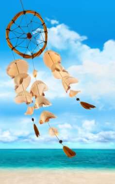 Sea shells blowing in the wind clipart