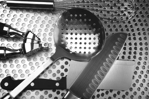Paslanmaz çelik mutfak eşyaları — Stok fotoğraf