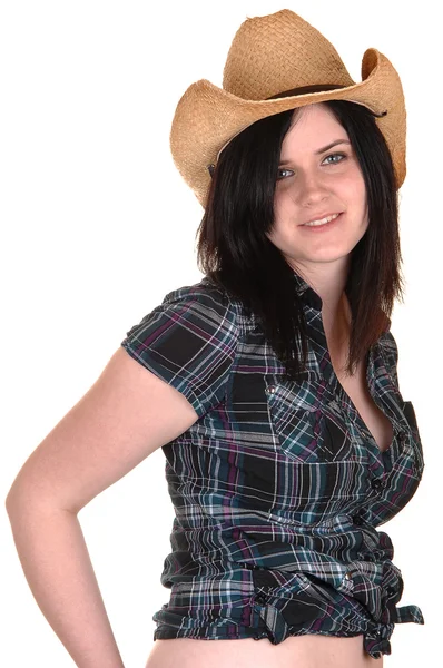 Pretty cowgirl. — Stock Photo, Image