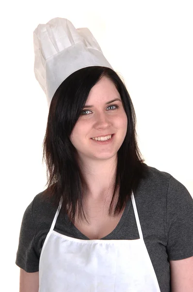 Portrét dívky, kuchař. — Stock fotografie