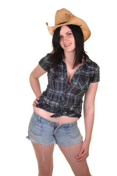 Mooi cowgirl. — Stockfoto