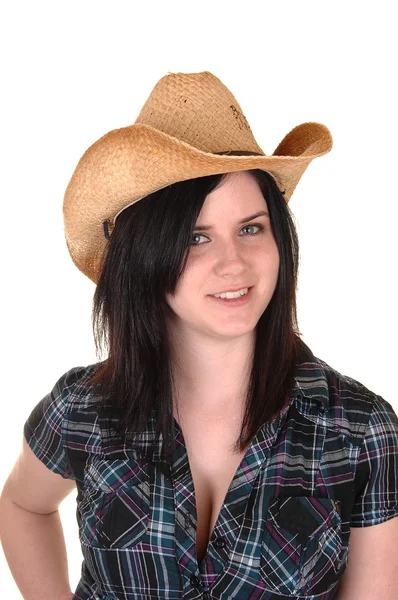 Hübsches Cowgirl. — Stockfoto