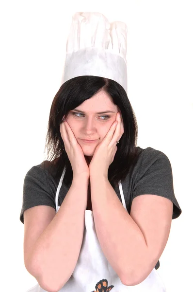 Portrait of a cook girl. — Stock Photo, Image