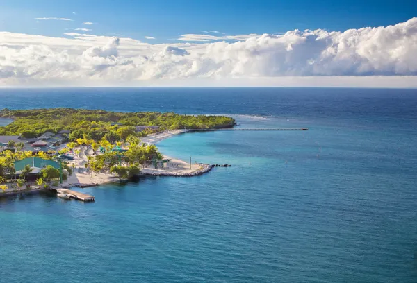 Plaży isla roatan w Hondurasie — Zdjęcie stockowe