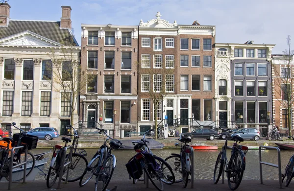Αμστερνταμ Αμστερνταμ κατοικημένες κατοικίες — Φωτογραφία Αρχείου