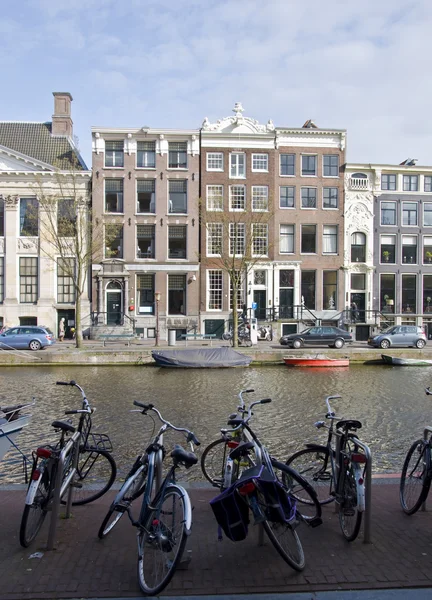 Amszterdam lakóházak — Stock Fotó