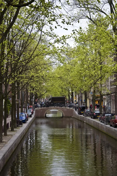 Канал Амстердама . — стоковое фото