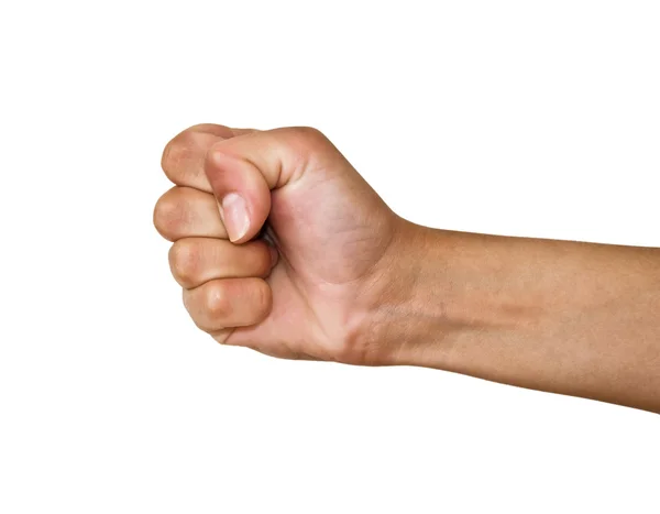 Fist on a white background. — Stock Photo, Image