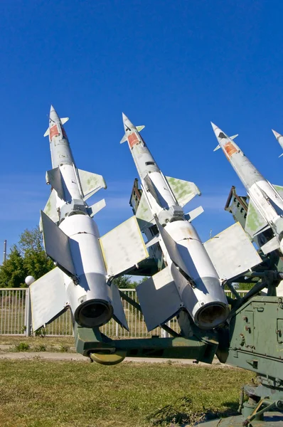 Rockets on the launcher — Stock Photo, Image