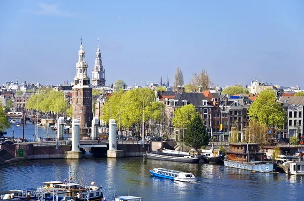 Vista clásica de Ámsterdam Imágenes de stock libres de derechos