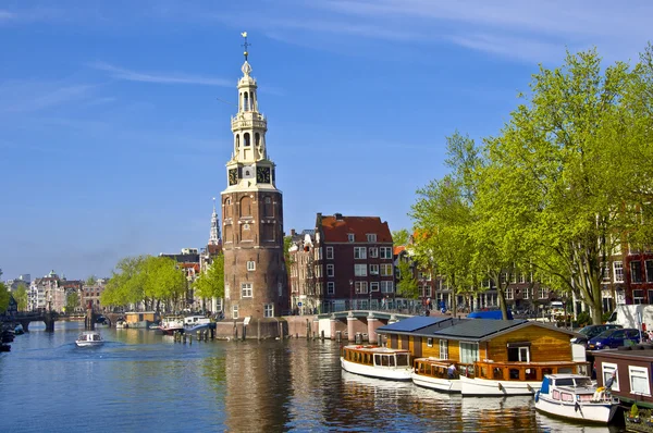 Vista clásica de Ámsterdam — Foto de Stock